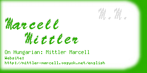 marcell mittler business card